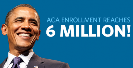 Obamacare Hits 6 Million Enrolled