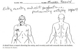 Michael Brown Shot Six Times