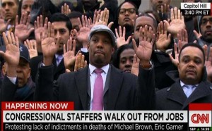 Congress Workers Walk Off Job