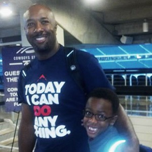 J.A. Faulkerson With His Son