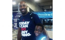 J.A. Faulkerson With His Son