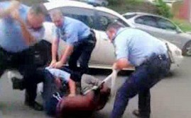 Black person running from police