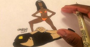 Markus Prime Art of Black Woman and Police Brutality