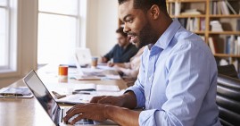 African American Author Creating Book Store
