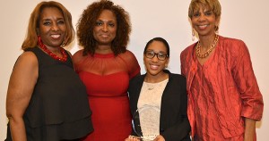 Nzinga Braswell with staff members at Delta sigma Theta Film Festival