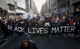Black Lives Matter group protesting