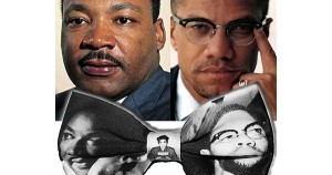 Martin Luther King and Malcolm X Bowtie