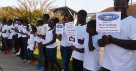 Minority Youth Matters protesters