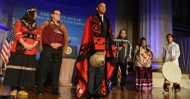 President Obama at Indian Tribe Blanketing