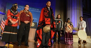 President Obama at Indian Tribe Blanketing