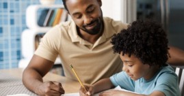 Black family homeschooling