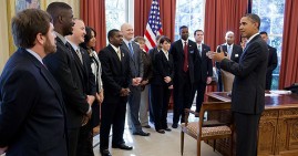 President Obama discussing the Jobs Act