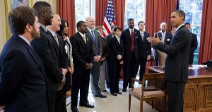 President Obama discussing the Jobs Act