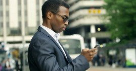 African American Uber passenger