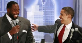 President Obama and Kwame Kilpatrick