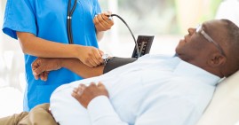 African American man with high blood pressure