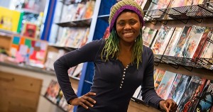 Ariell Johnson, owner of Amalgam Comics & Coffeehouse