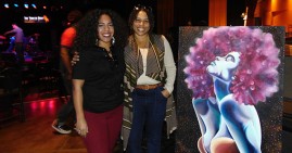 Entrepreneur Lynn Baker and Artist Donte Jana