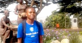 Nji Collins, first Black studen to win Google Hacking Competition
