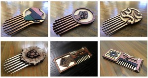 Afro Futuristic Hair Styling Combs