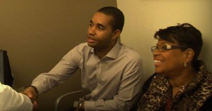 Anthony and Rita Brown, a son and mother who had a kidney transplant