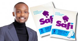 Barclay Paul Okari, founder of Safi Pads