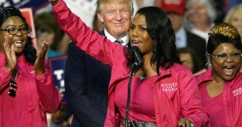 Trump with women supporters