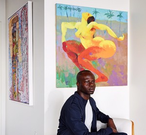 Olufemi Oyewole, founder of Afr-i-can contemporary art gallery in Los Angeles