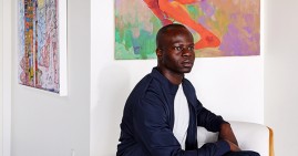 Olufemi Oyewole, founder of Afr-i-can contemporary art gallery in Los Angeles