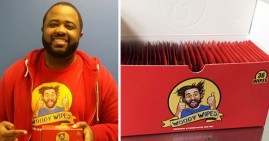 Derrick Collins, founder of Woody Wipes