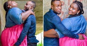 Mzznaki Tetteh engagement photo for her wedding