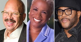 Tom Joyner, Monica Pearson and Tyler Perry