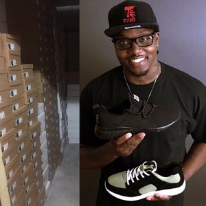 Javaris Neely, founder of Tiki Clothing Company and the WaveRunner sneakers