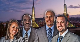 Hermann Colas, founder of Colas Construction, with his executive team