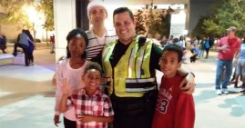 Ed Hudson, founder of LoveUnityEquality.com, with members of the community