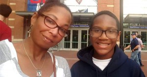 Black mom and son from Ohio