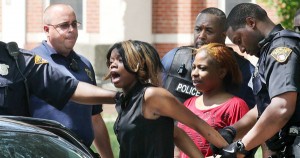 Black woman arrested