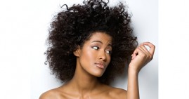 Black woman with long hair