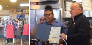 Evoni Williams, a waitress of Waffle House, who was rewarded for her act of kindness