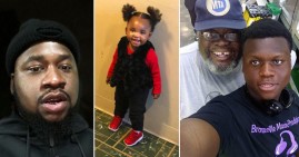 Terrance Briggs, his daughter Laylay, stepfather Loyed Drain Jr., and stepbrother Loyed Drain III
