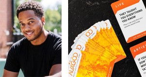 Michael Rousseau, founder of AuxGod Music Battle Card Game