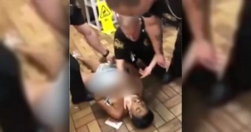White Police Officer Throws Black Woman To The Floor In Violent Arrest