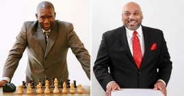 Orrin Hudson and Dr. Ruben West