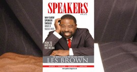 Speakers Magazine cover with Les Brown