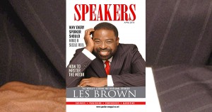 Speakers Magazine cover with Les Brown