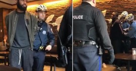 Black men being arrested at Starbucks