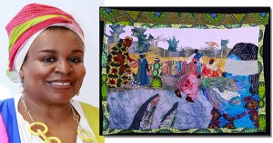 Angela Franklin and her artwork