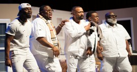 Scene from the play Daddy's Boys