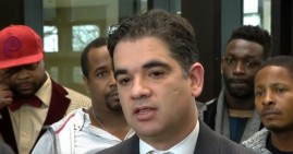 Black men exonerated in Chicago with their attorney