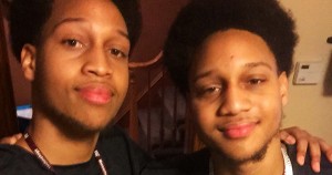 18-year old twin brothers Malik and Miles George